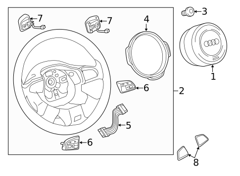 Steering Wheel & Trim for 2013 Audi allroad #1