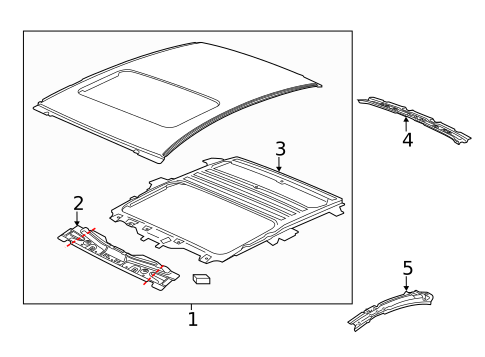 Roof & Components for 2016 Chevrolet SS #1