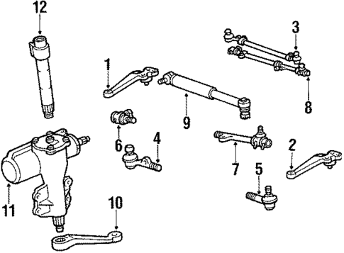 Steering Gear & Linkage for 1985 Toyota Land Cruiser #2