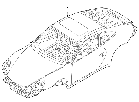 Body Shell for 2005 Porsche 911 #1