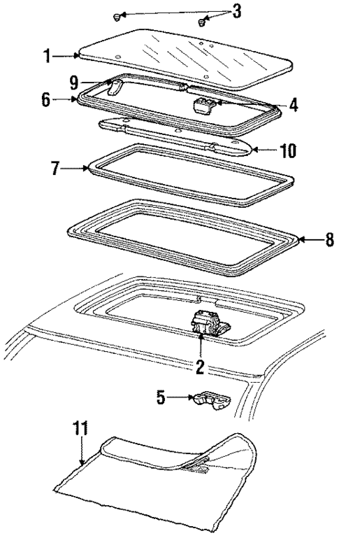 Sunroof for 1988 Buick LeSabre #0