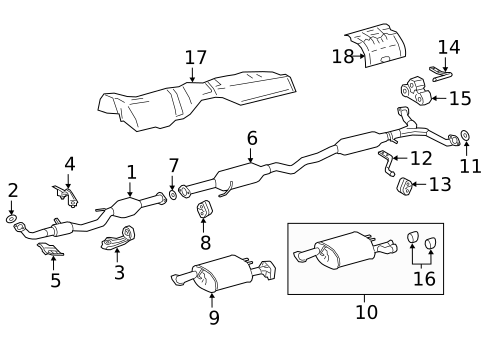 Exhaust Components for 2021 Toyota Avalon #0