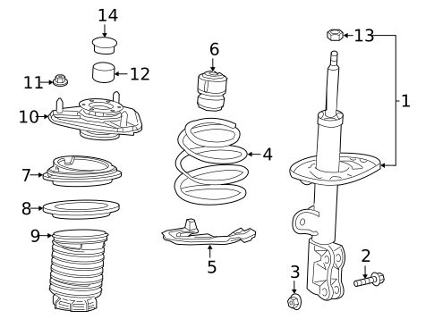 Struts & Components for 2022 Toyota C-HR #0