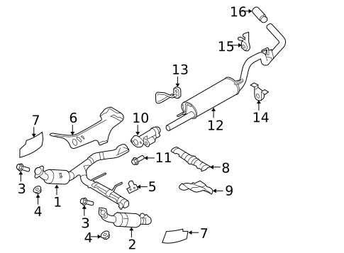 Exhaust Components for 2010 Ford F-150 #0