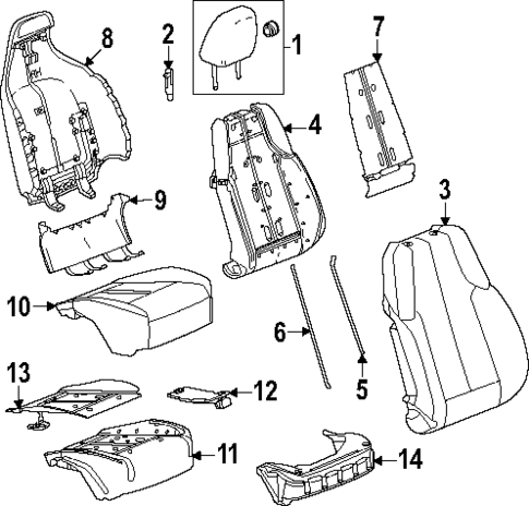 Passenger Seat Components for 2025 Cadillac OPTIQ #2
