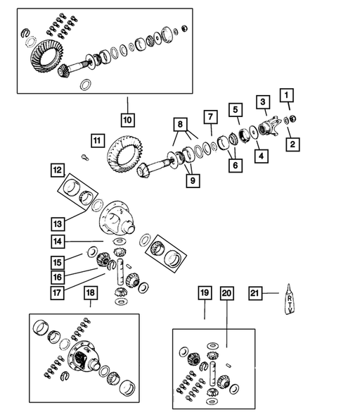 Front Axle Differential for 2005 Jeep Wrangler #1