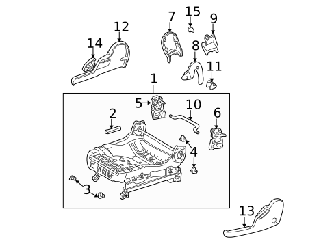 Tracks & Components for 2004 Pontiac Vibe #0