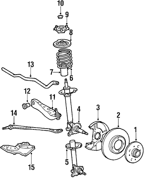 Front Suspension for 1986 Toyota Cressida #0