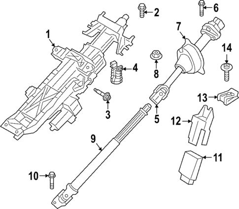 Steering Column Assembly for 2023 BMW iX #0