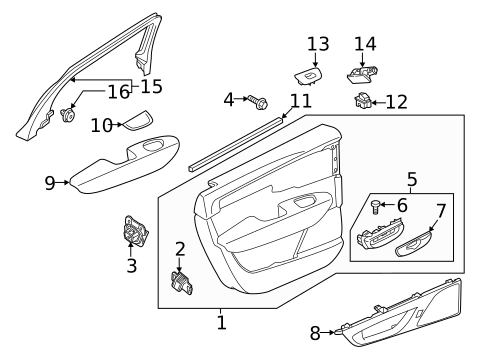 Interior Trim - Rear Door for 2025 Volvo S60 #0