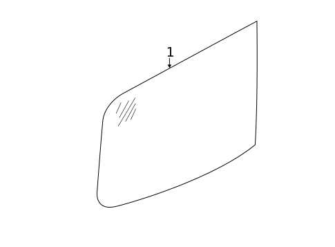 Glass & Hardware - Back for 2020 Nissan NV3500 #1