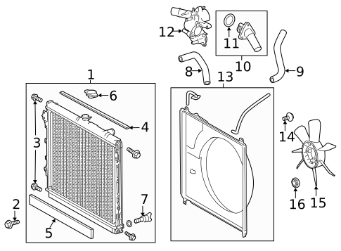 Radiator & Components for 2014 Toyota Tundra #0