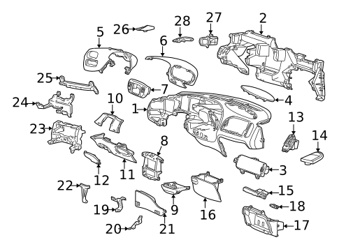 Instrument Panel for 1998 Ford F-150 #0