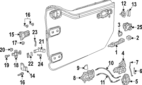 Lock & Hardware for 2023 Jeep Gladiator #2