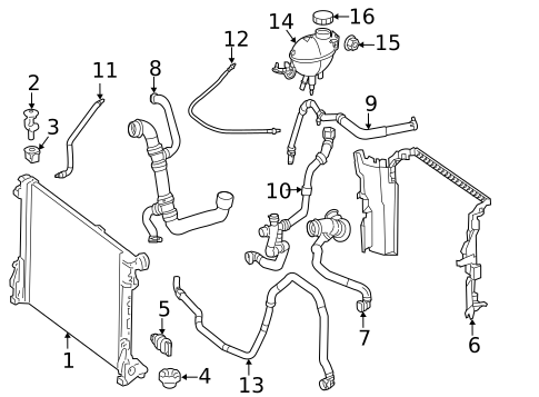 Hoses & Pipes for 2015 Mercedes-Benz SL63 AMG #1