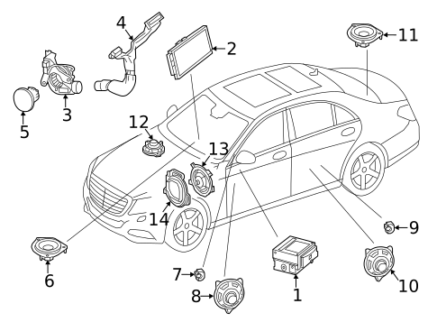 Sound System for 2020 Mercedes-Benz S65 AMG #1
