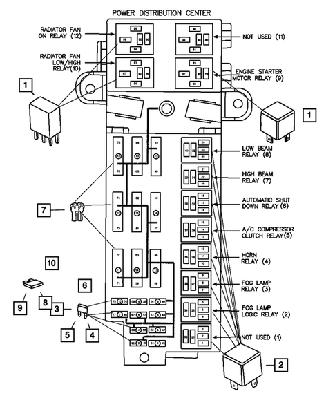 Relays for 2001 Dodge Viper #0