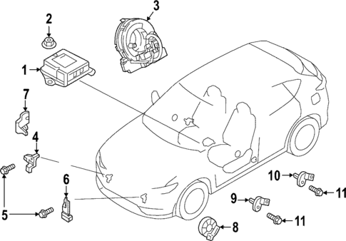 Air Bag Components for 2023 Mazda CX-50 #1