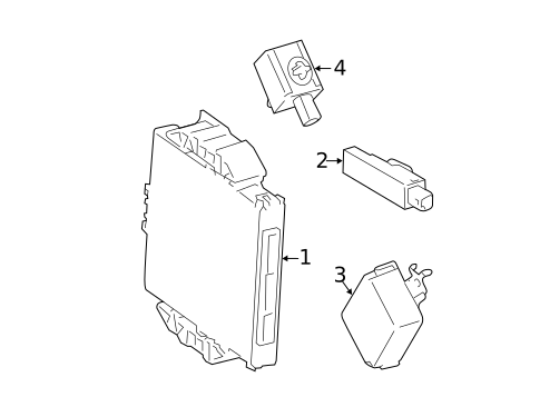 Tire Pressure Monitor Components for 2022 Lexus IS300 #1