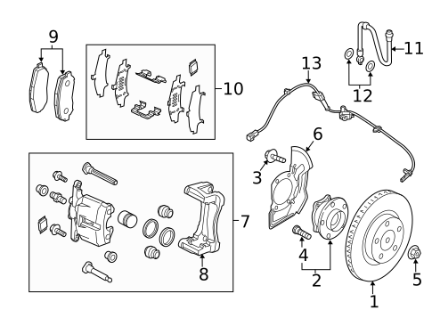Front Brakes for 2018 Mazda 3 #0