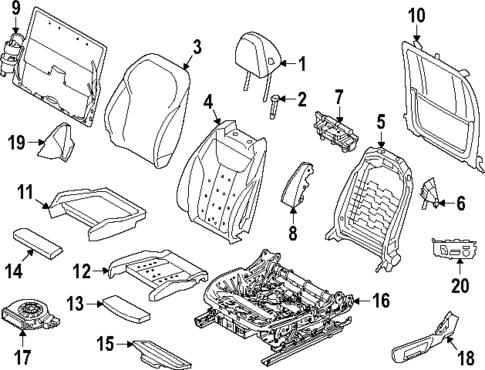 Front Seat Components for 2025 BMW X3 #0