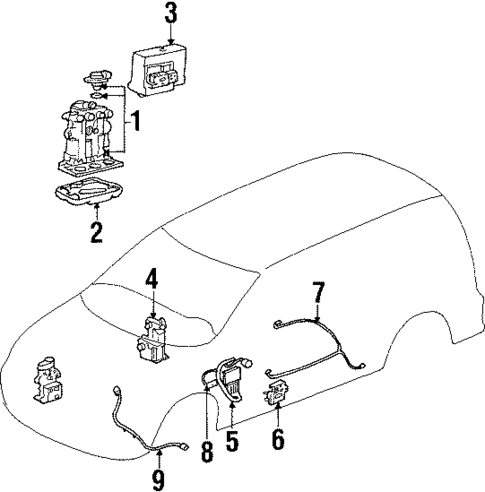 Anti-Lock Brakes for 1999 Pontiac Montana #0