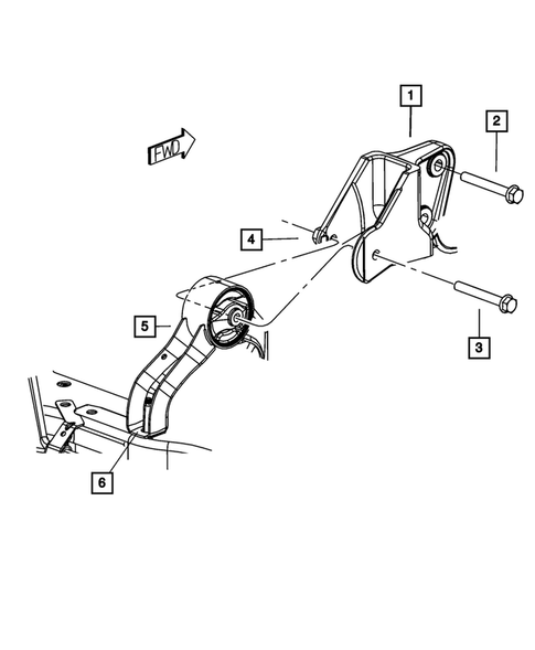 Engine Mounting for 2010 Dodge Caliber #3