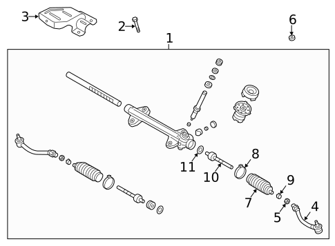 Steering Gear & Linkage for 2015 Hyundai Elantra GT #0