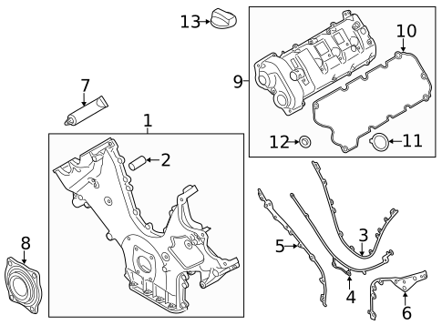 Valve & Timing Covers for 2013 Porsche Panamera #0