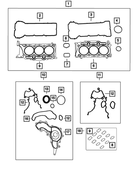 Engine Identification, Service Engines & Engine Service Kits for 2019 Jeep Grand Cherokee #0