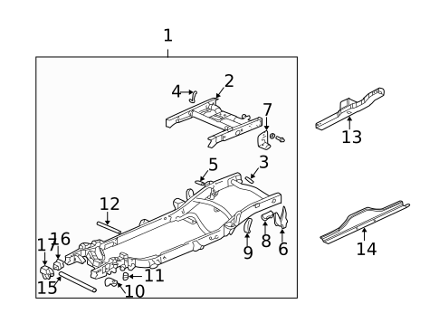 Frame & Components for 2004 GMC Sierra 2500 #1