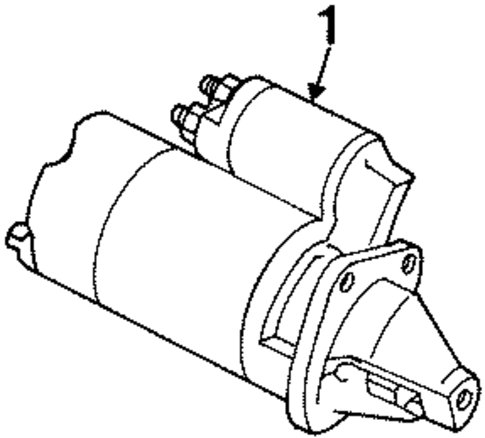 Starter for 1997 Mazda Protege #2