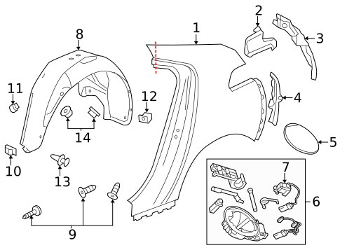 Fuel Door for 2014 Chevrolet Volt #0
