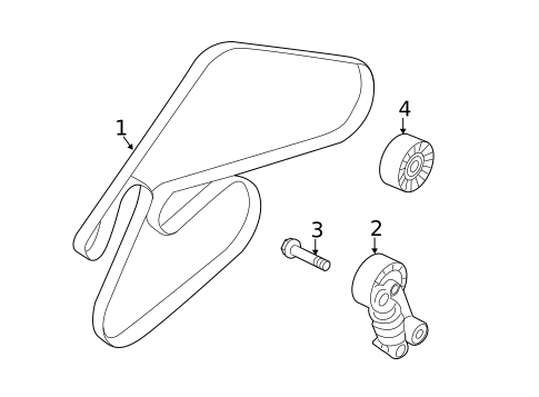 Belts & Pulleys for 2006 Kia Sedona #1