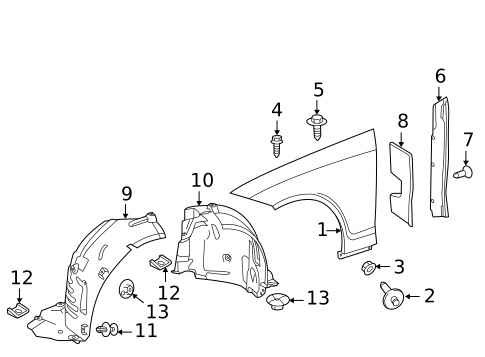 Fender & Components for 2016 Mercedes-Benz CLS400 #0