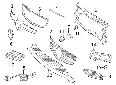 Grille & Components for 2016 Mercedes-Benz CLS 63 AMG® S #0