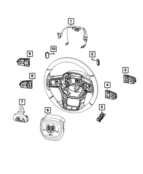Steering Wheel for 2025 Ram 3500 #1