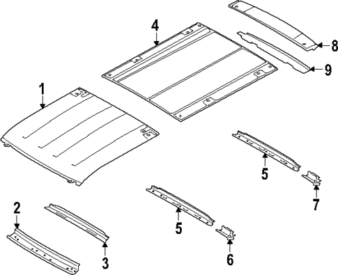 Roof & Components for 2025 Ford E-Transit #0