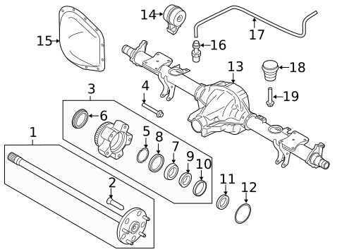 Rear Axle for 2017 Ford Transit-250 #0