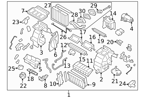 Evaporator & Heater Components for 2015 Subaru WRX STI #0