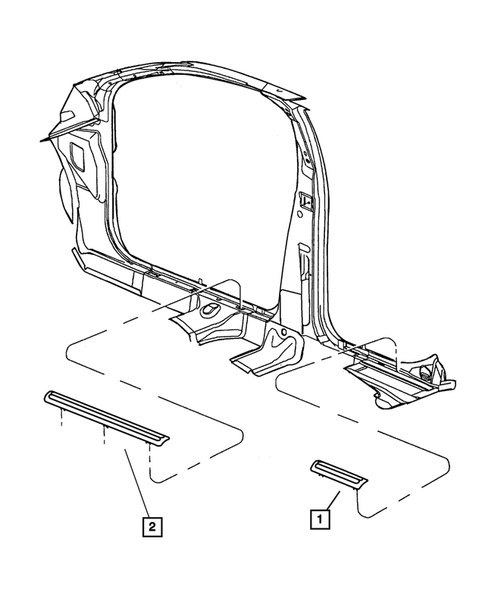 Panel, Moldings, Scuff Plates for 2002 Dodge Neon #2