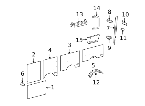 Interior Trim - Side Panel for 2006 Dodge Sprinter 2500 #0