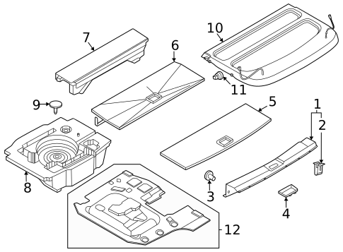 Interior Trim - Rear Body for 2023 Nissan ARIYA #1