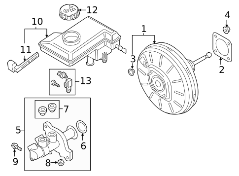 Master Cylinder - Components On Dash Panel for 2025 Volkswagen Taos #0