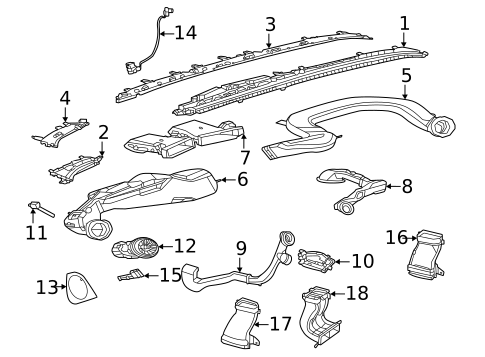 Ducts for 2024 Mercedes-Benz EQS 580 SUV #2