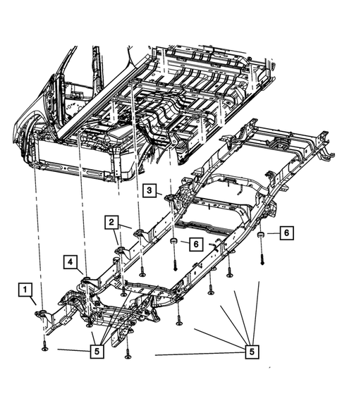 Body Hold Down for 2017 Ram 2500 #2