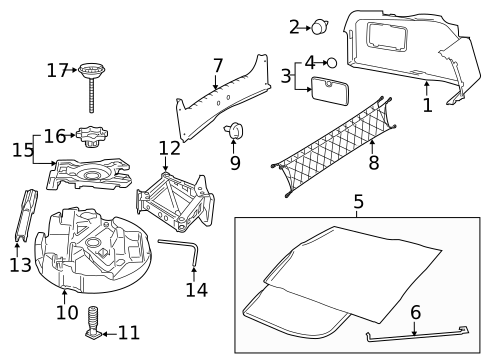 Interior Trim - Rear Body for 2017 Chevrolet SS #0