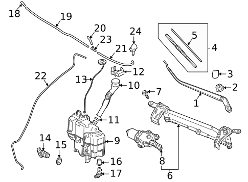 Wiper & Washer Components for 2023 Mazda 3 #0