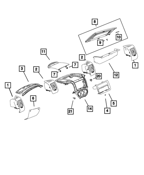 Instrument Panel for 2017 Ram ProMaster 1500 #0