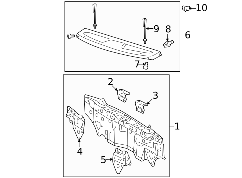 Rear Body for 2010 Toyota Yaris #1